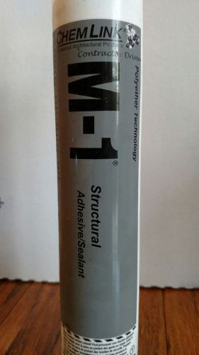 (18) Caulking Tubes Chemlink M1 Structual Adhesive/Sealant Roofing Gray