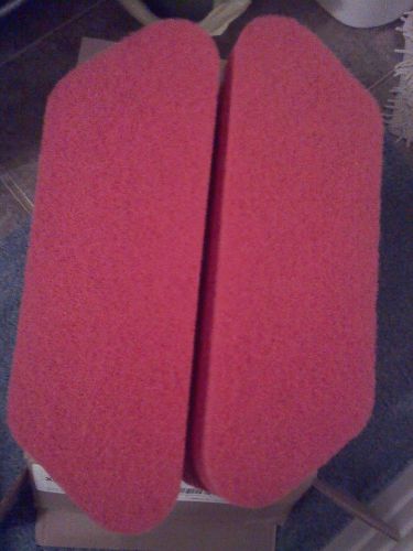 NEW CASE (10) TASKI SWINGO XP RED FLOOR PAD 7514728 15&#034; BRAND NEW IN BOX