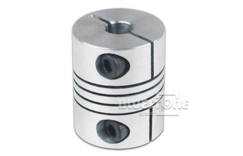 6.35 x 8mm CNC Motor Shaft Coupler 6.35mm to 8mm Flexible Coupling OD 20 x 25mm