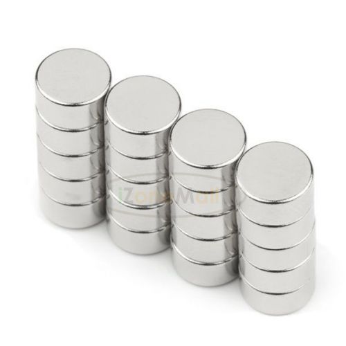 DISC MAGNET, NEODYMIUM, 8X4mm Pack of 100pcs