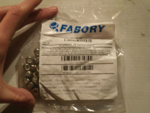 1 bag of 50 nuts: locknut, nylon insert, 18-8 ss, 1/4-20 part no. 22rv96 for sale