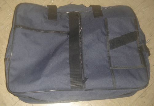 New blue police tactical duffel laptop luggage canvas-like travel bag for sale