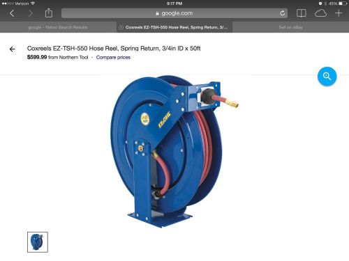 COXREELS EZ-TSH-550 Hose Reel,General, Industrial,300 psi G8475765