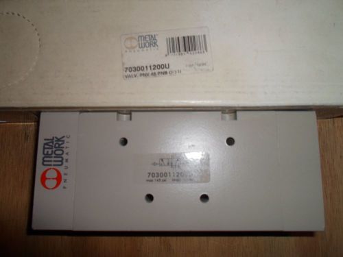 METAL WORKS 7030011200U PNEUMATIC VALVE (NEW IN BOX)