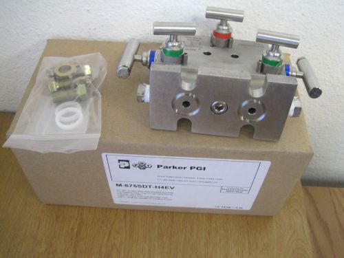 New Parker PGI  International 5 Valve Manifold Assembly  M675-SDT - H4EV