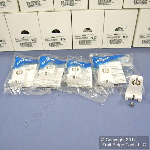 100 Leviton Fluorescent Lamp Holders Light Sockets T8 T12 Medium Bi-Pin 13357-N