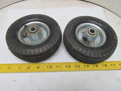 Atlas 4pr 6&#034;x2&#034; 300lbs 30psi pneumatic caster wheel lot of 2 for sale