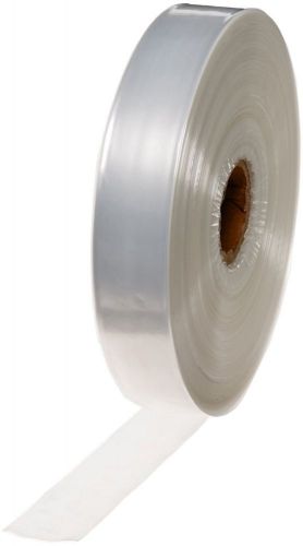 10 Rolls 1&#034; wide x 750&#039; long 4 Mil Clear Poly Tubing - Heat seal - Uline Brand
