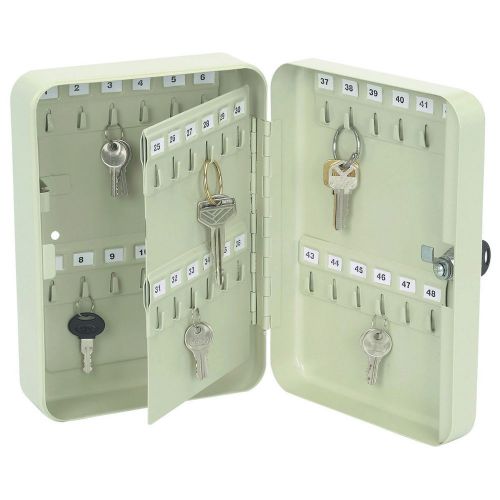 48 HOOK STEEL KEY BOX STORAGE W/ LOCK WALL MOUNTABLE