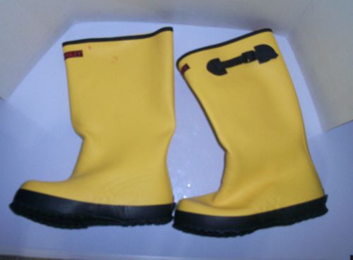 New tingley 17&#034; yellow rubber legging workboot boot sz 9 construction cement for sale