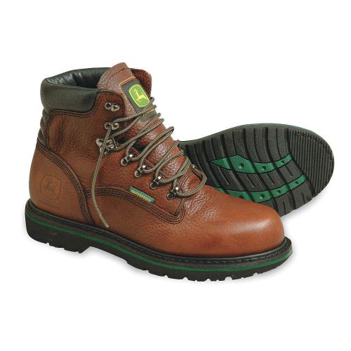 Work Boots, Pln, Mens, 8, Dark Brown, 1PR JD6283 8 MED