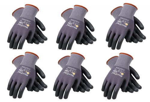 Atg g-tek 34-844/m medium maxiflex endurance foam nitrile coated (6 pair) for sale