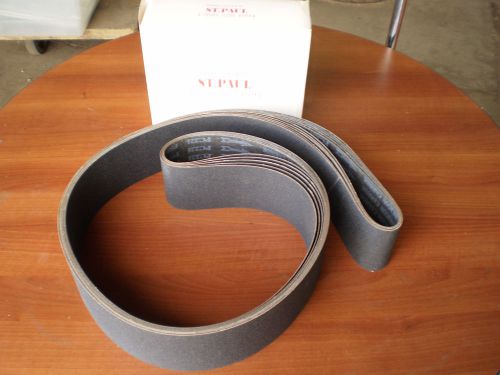 4 X 132 SANDING BELTS  80 GRIT QTY: 5 per box Mfg by St Paul