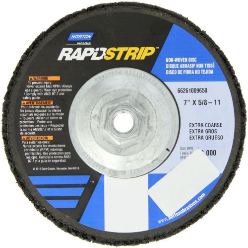 Norton bear-tex rapid strip depressed center nonwoven abrasive wheel, type 27, for sale