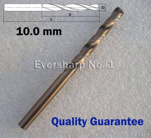 Lot 1pcs Cobalt Drill Bit M35 HSS Twist Drill 10.0mm(.3937&#034;) For Stainless Steel