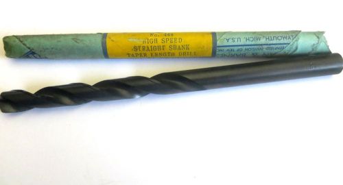 Whitman&amp;Barnes No. 444 Size 17/32 High Speed Straight Shank Tape Length Drill