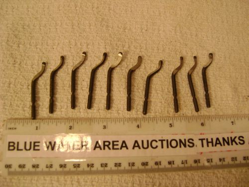 (10) Machinist Deburr, Deburring Tool Cutting TIPS Vargas, Shaviv, .125 Diameter