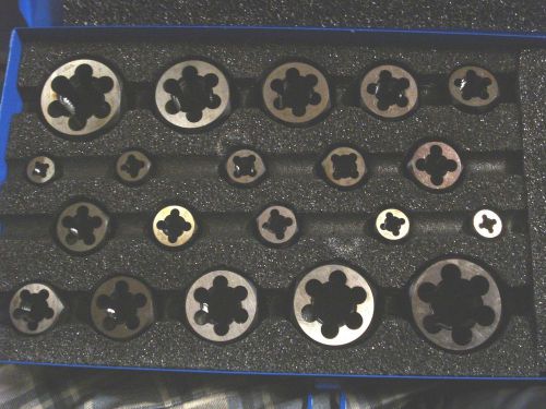 KENNAMETAL Die Set 1/4-20&#034; - 1-14&#034;  UNF 20 Pieces Hex Carbon Steel 24801 |LK2|