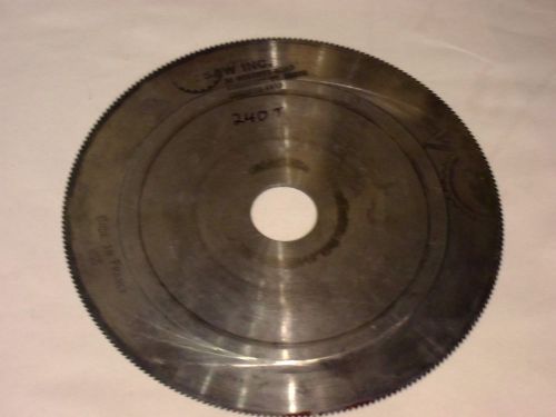 SLITTING SAW BLADE PLAIN TOOTH 6.74 X 0.037 X 1 240 TEETH SPECIALTY SAW #8409