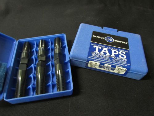 Hanson whitney 3/8&#034;-18 npt interrupted thread taper oxide 5 flutes pipe tap for sale