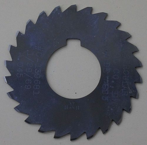 2 CIRCULAR TOOL CO MILL CUTTERS 2-3/4X.010 HSS 2-1/2X.045 FORM CUTTER CARBIDE