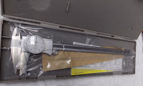 NEW MITUTOYO 505-677 DIAL CALIPER W/CASE 4LA86