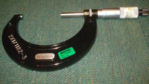 STARRETT 436.1RL-3 OUTSIDE MICROMETER 2-3 IN PLAIN FACES RATCHET STOP LOCKNUT