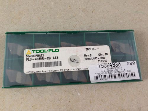 NEW!! Tool-Flo 564889PRAT3 FLG-4189R-CB AT3 Pack of 10 Carbide Inserts