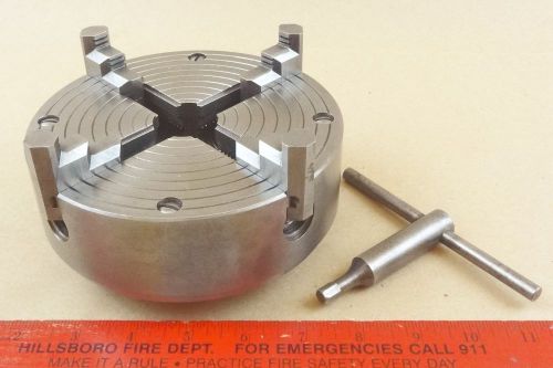 EXCEPTIONAL CRAFTSMAN 6&#034; REVERSING 4 JAW LATHE CHUCK 111.21390 1 1/2&#034; x 8