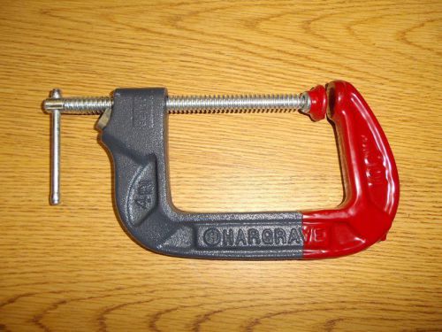 Hargrave 545-4 4&#034; C-Clamp Quick Release 45454 100mm 2-3/4 Throat Wilton NEW