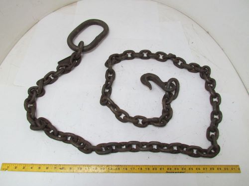 CM Herc Alloy 1/2&#034;x9&#039; Single Leg Chain Sling With Grab Hook