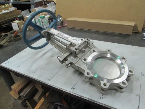 DeZurik S/S Knife Gate Valve P/N 9511058 6&#034; 150# Lug Type Flg Body 316 (NEW)