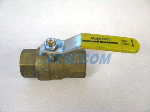 Honeywell braukmann b200 3/4&#034; full port brass ball valve, new 600 w06 dn20 ~stsi for sale