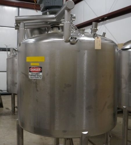 350 Gallon Stainless Steel Mixing Likwifier Tank High Speed Shear