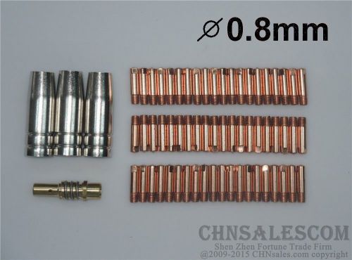 64 PCS MB-15AK Contact Tip 140.0059 Gas Nozzle 145.0075 TIP Holder 002.0078