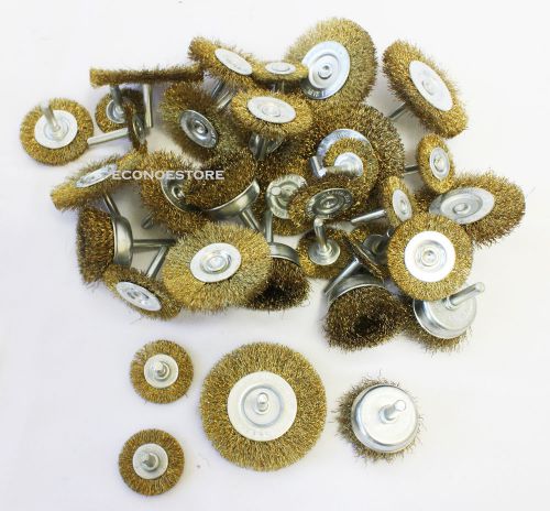 36Pc Remove Tarnish Rust Paint Scale Carbon Varnish Steel Wire Wheel Set