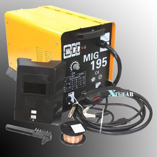 MIG 195 Welding Machine Gas Flux Core  No Gas Welder Auto Wire Feed 190AMP 220V