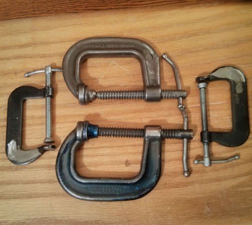 US GI 2&#034; C - Clamp set 2 Pairs Brink &amp; Cotton # 4402 - Cincinnati Tool # 54