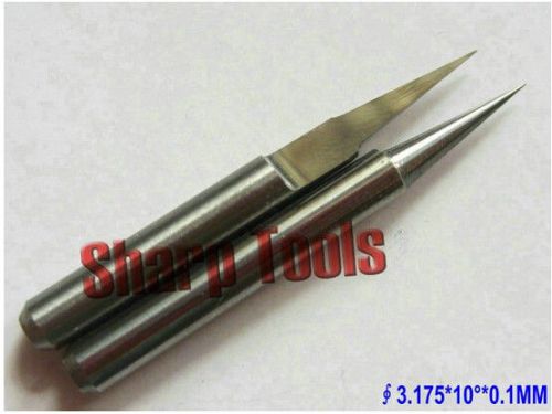 10pcs carbide pcb engraving bit cnc router bits 10degree 0.5mm tip for sale