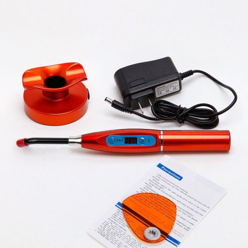 CORDLESS WIRELESS DENTAL LED LIGHT CURING UNIT LAMP T1 orange color