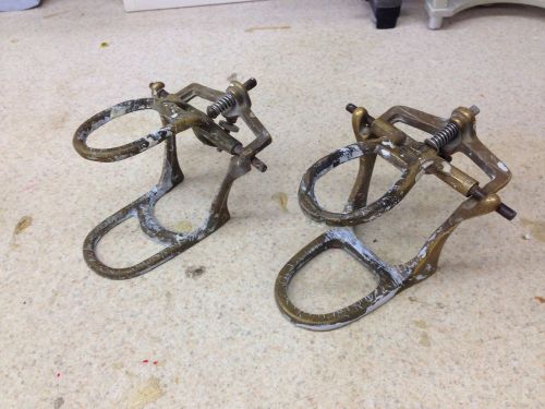 2 brass high arch articulators