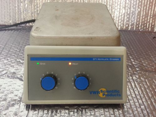 VWR SCIENTIFIC Hot Plate Stirrer  371, 7 7/8&#034; x 7 7/8&#034; Aluminum Top -  WORKING