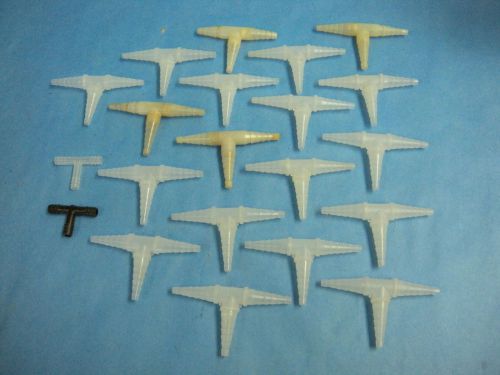 Pharma seal plastic hose connector tees 13mm diameter lot of 21 for sale