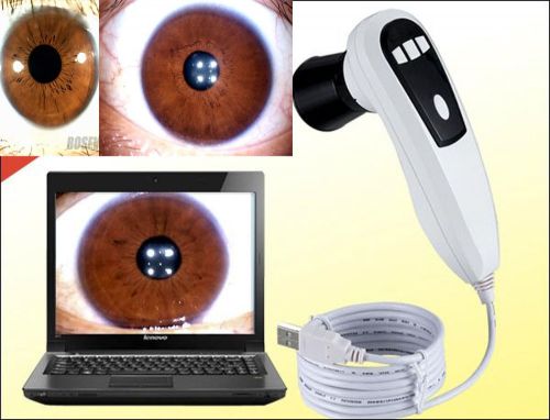 Ce 2014 new 5.0mp 4/2 lamp usb eye iridology iris iriscope camera+pro software for sale