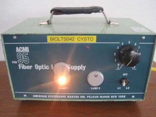 Circon ACMI Wappler FCB 95 Fiberoptic Dual Lamp Light Source Supply