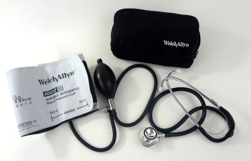 Blood Pressure Cuff  Welch Allyn DuraShock Stethoscope Prestige Medical Pouch GU