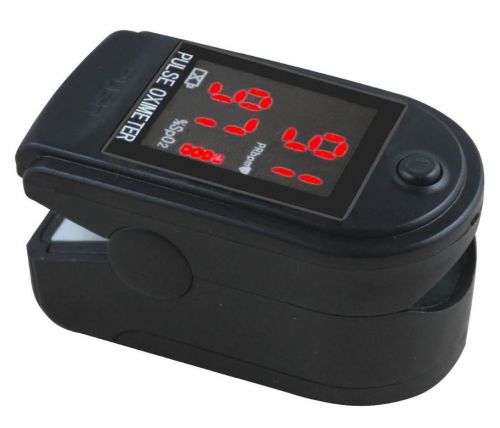 US Pulse Oximeter Finger Blood Oxygen SpO2 Monitor FDA CMS50DL Black FREE SHIP