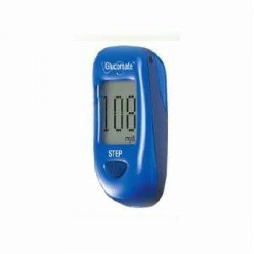 Glucomate Step Built-in Pedometer Glucometer Blood Sugar Monitor