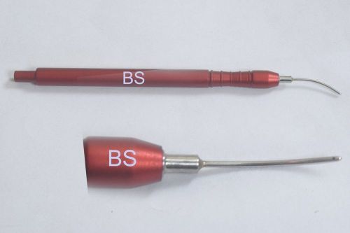 SS Bimanual Aspiration handpiece 21gauge19mm long shaft with 0.3mm aspirating 1