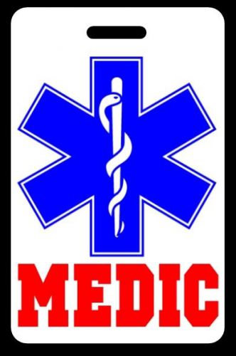 Medic luggage/gear bag tag - free personalization - new for sale
